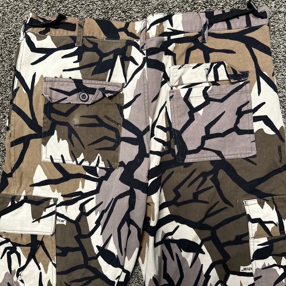 Predator Pants Mens Large 38x32 Brown Cargo Made In USA Hunting Deer Vintage - Picture 5 of 10